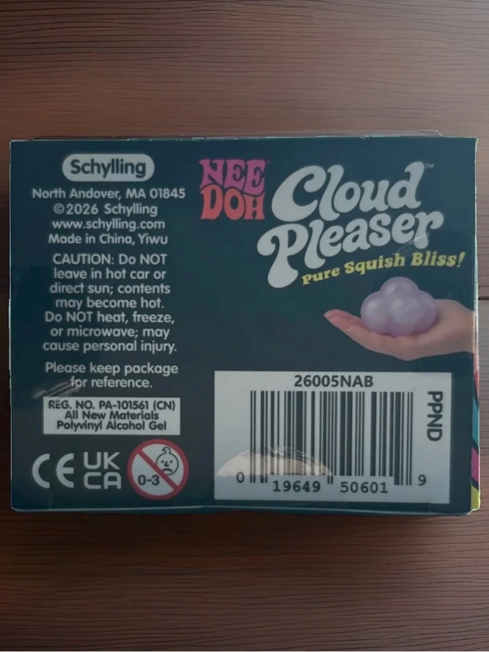 Schylling NeeDoh Cloud Pleaser - Purple - New - Sealed - Authentic - VERY RARE